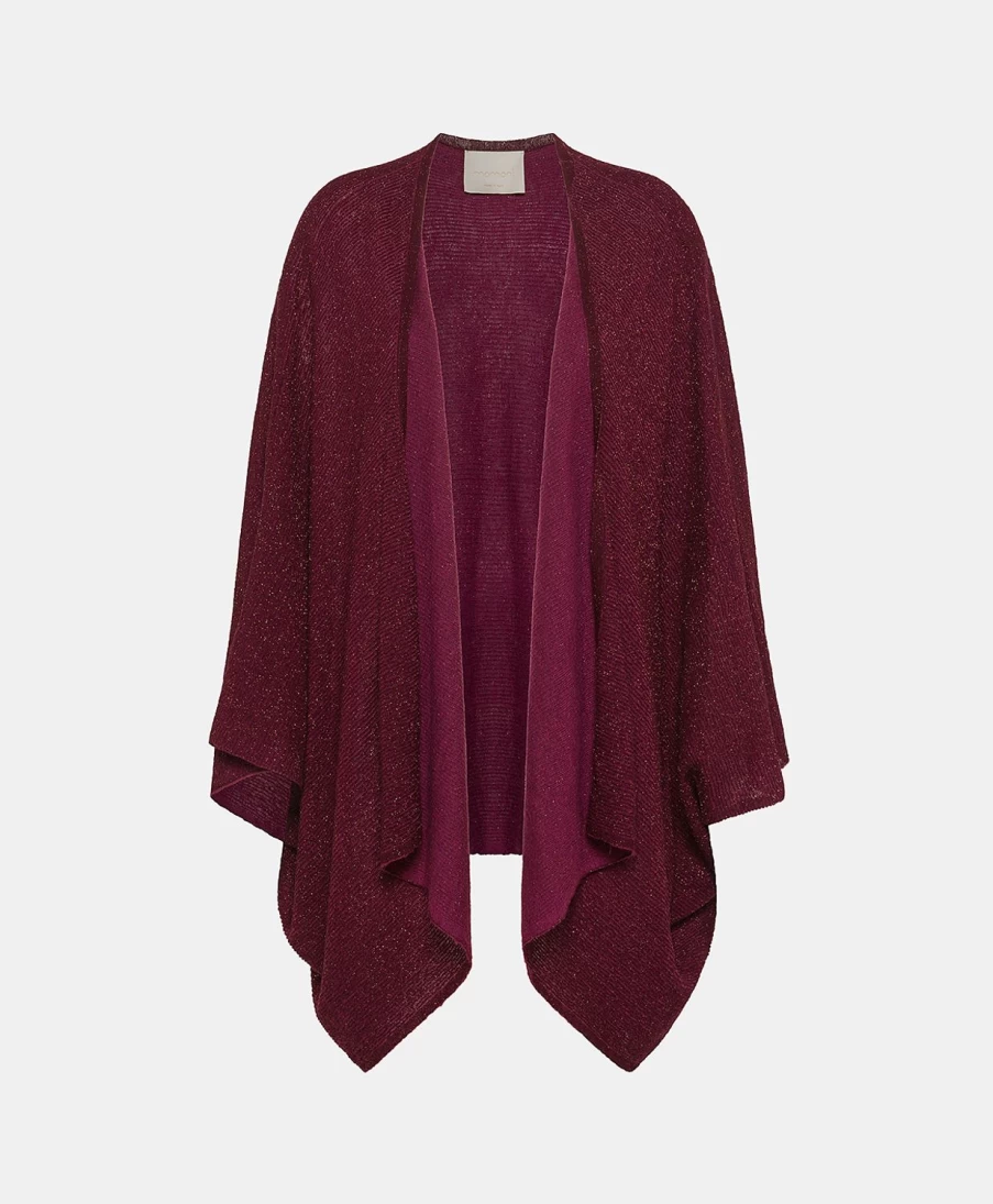 Momoni Women's Bordeaux Light Alpaca & Lurex Divina Knitwear Sweater