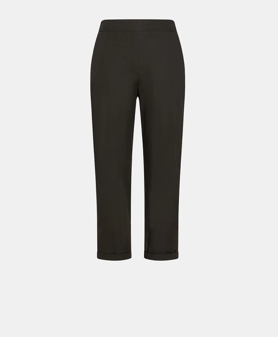 Momoni Women's Idaho Poplin Pants in Black - Stylish & Comfortable Casual Trousers